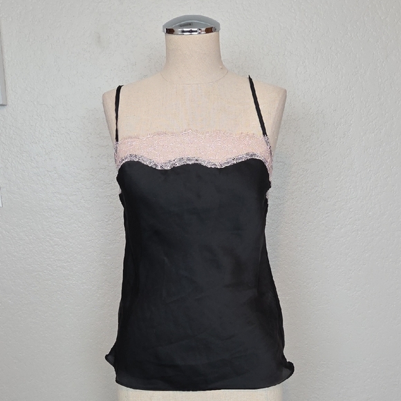 Victoria's Secret Tops - Victoria's Secret Black and Lace Camisole